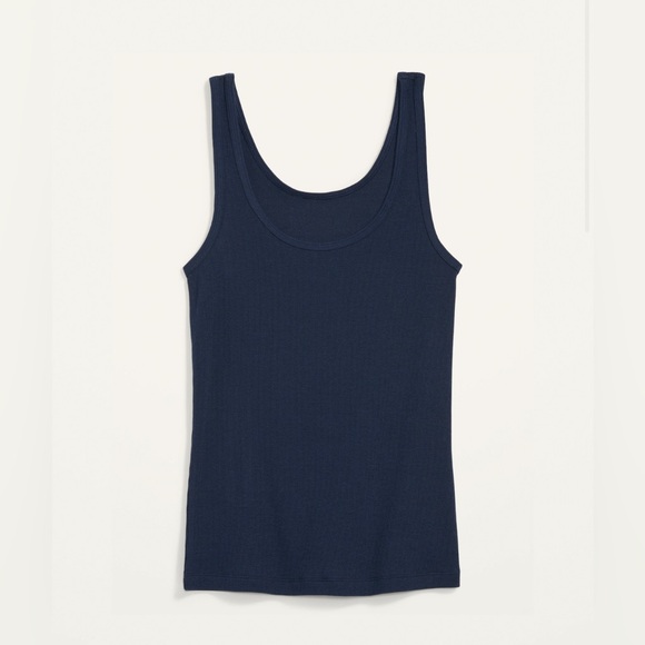 NWOT 3-Pack Old Navy Women’s Slim-Fit Rib-Knit Tank Top Blue Large 12-14 Tall - Picture 2 of 16